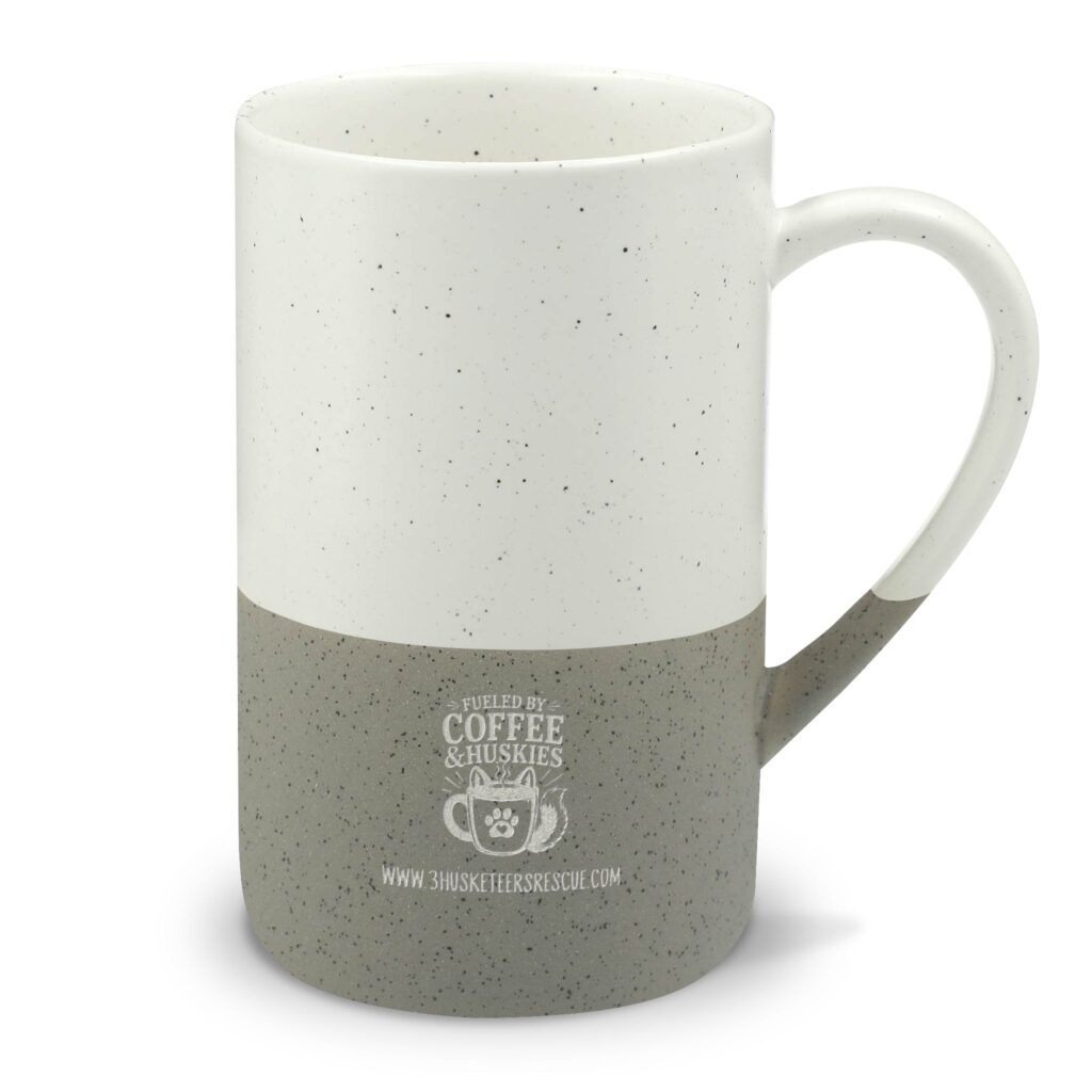 Speckled Ceramic Engraved Coffee Mug, 13oz