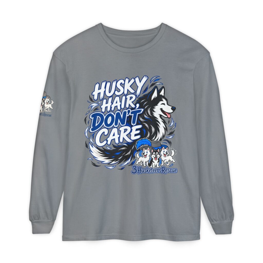 Husky Hair Don't Care Long Sleeve T-Shirt